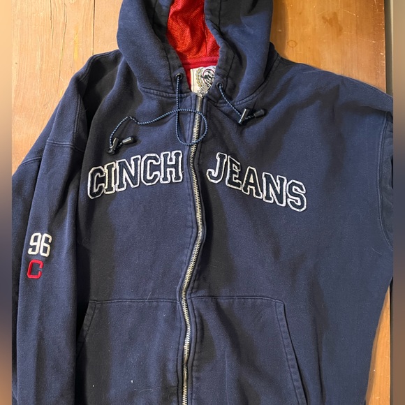 Vintage cinch jeans zip up hoodie - Picture 1 of 4